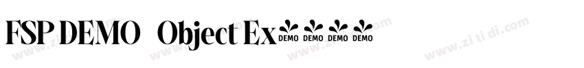 FSP DEMO   Object Ex字体转换